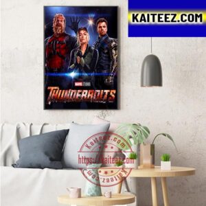 Official Poster For Thunderbolts Of Marvel Studios Art Decor Poster Canvas
