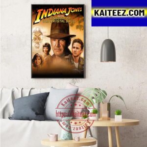 Official Poster Indiana Jones And The Kingdom Of The Crystal Skull Art Decor Poster Canvas