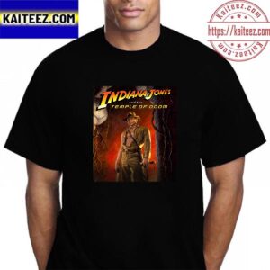 Official Poster Indiana Jones And The Temple Of Doom Vintage T-Shirt