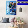 Official SSC Napoli Are 2022 2023 Lega Serie A Winners Art Decor Poster Canvas