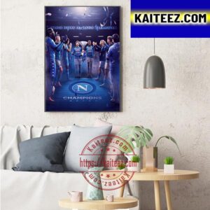 Official SSC Napoli Are Serie A Champions After 33 Year Art Decor Poster Canvas