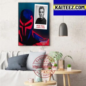 Oscar Isaac Is Miguel O Hara In Spider Man Across The Spider Verse Art Decor Poster Canvas