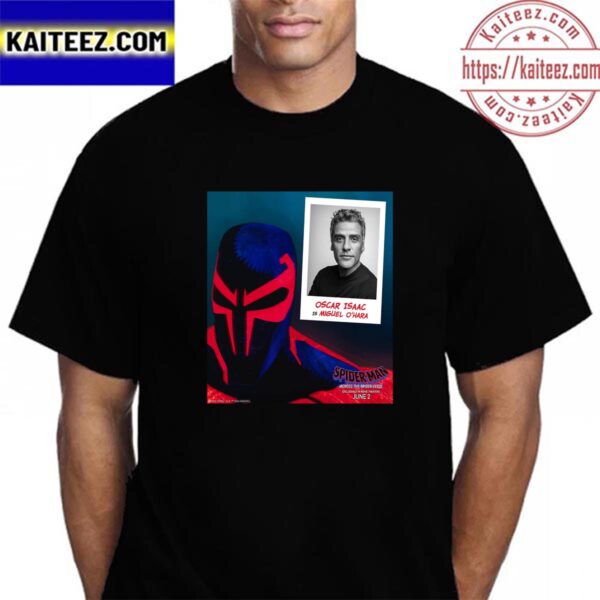 Oscar Isaac Is Miguel O Hara In Spider Man Across The Spider Verse Vintage T-Shirt