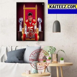 Patrick Mahomes Ready To Defend Kingdom At 2023 NFL Schedule Release Art Decor Poster Canvas
