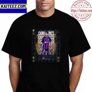 Pedri And Barcelona Are 2022-23 La Liga Champions Vintage T-Shirt