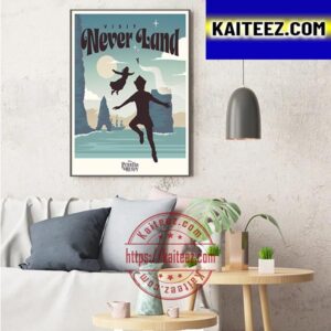 Peter Pan And Wendy New Poster Visit Never Land Art Decor Poster Canvas