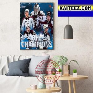 Peterborough Petes Are 2023 OHL Champions Road To Memorial Cup Art Decor Poster Canvas