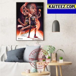 Phoenix Suns Kevin Durant Is 7th NBA All Time Playoff Scoring List Art Decor Poster Canvas