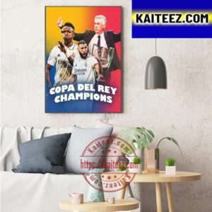 Real Madrid Are The 2023 Copa del Rey Champions Art Decor Poster Canvas