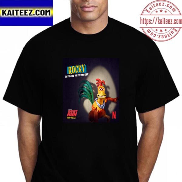 Rocky Rhodes Voiced By Zachary Levi In Chicken Run Dawn Of The Nugget Vintage T-Shirt