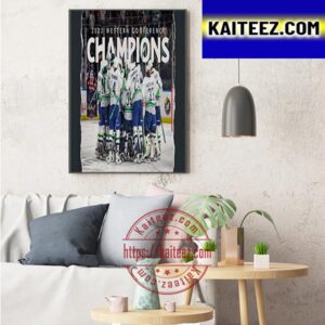 Seattle Thunderbirds 2023 Western Conference Champions Art Decor Poster Canvas