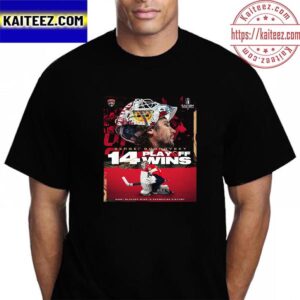 Sergei Bobrovsky 14 Playoff Wins And The Most Playoff Wins In Franchise History Vintage T-Shirt