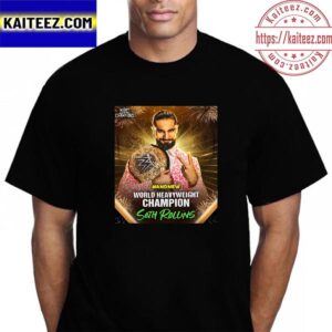 Seth Rollins And New World Heavyweight Champion At WWE Night Of Champions Vintage T-Shirt