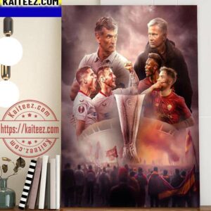 Sevilla Vs AS Roma For The 2022 2023 UEFA Europa League Art Decor Poster Canvas