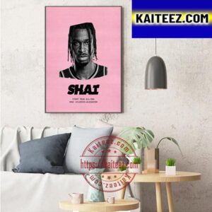 Shai Gilgeous-Alexander Is NBA All-NBA First Team Of Oklahoma City Thunder Art Decor Poster Canvas