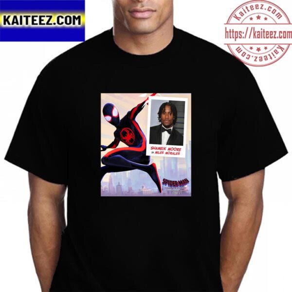 Shameik Moore Is Miles Morales In Spider Man Across The Spider Verse Vintage T-Shirt