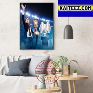 Simone Inzaghi And Inter Milan Are 2023 Coppa Italia Winners Art Decor Poster Canvas