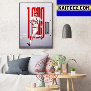St Louis Cardinals Nolan Arenado Congratulations On 1000 Career RBI Art Decor Poster Canvas