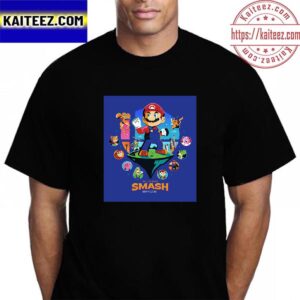 Super Smash Bros x The Super Mario Bros Movie Vintage T-Shirt