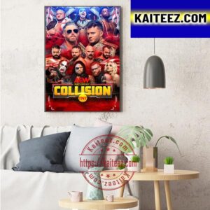 TNT Launches A Second Night Of Wrestling With AEW Collision Art Decor Poster Canvas