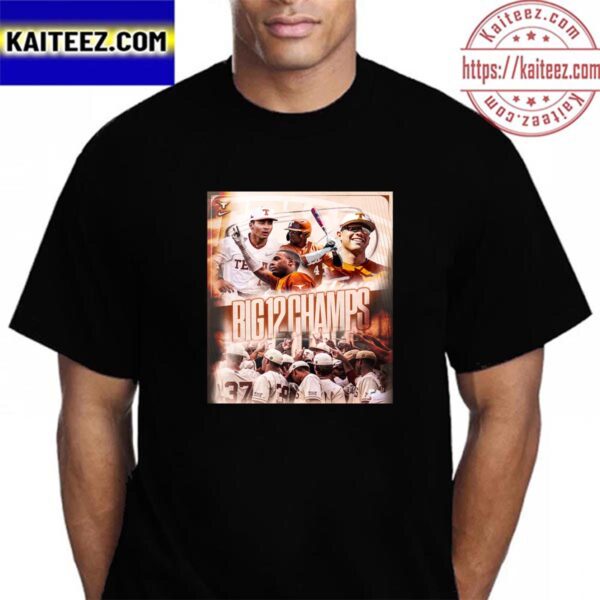 Texas Baseball Are BIG 12 Champions Vintage T-Shirt