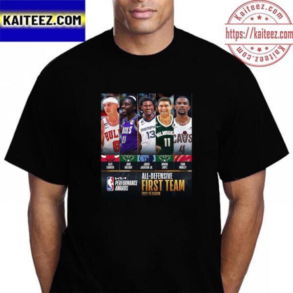 The 2022 2023 Kia NBA All Defensive First Team Vintage T-Shirt