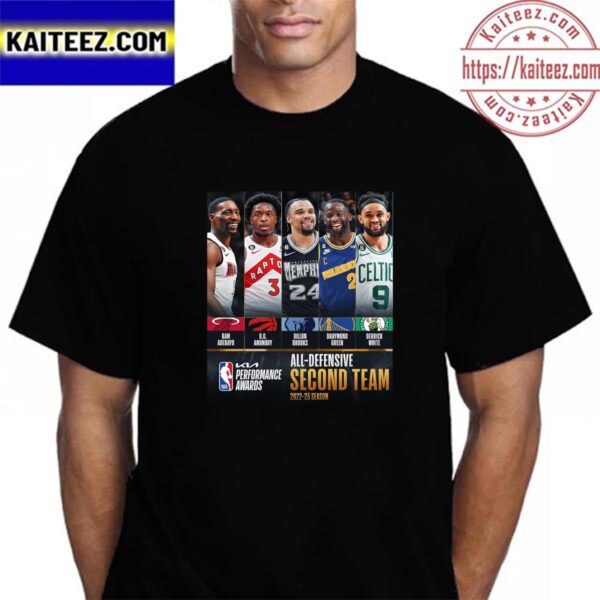 The 2022 2023 Kia NBA All Defensive Second Team Vintage T-Shirt