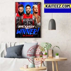 The Bloodline Are The Winner At WWE Backlash Art Decor Poster Canvas