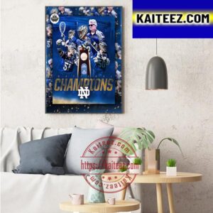 The Fighting Irish Are The 2023 National Champions Art Decor Poster Canvas