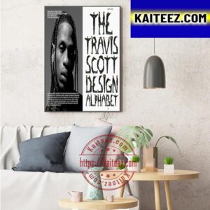 The Travis Scott Design Alphabet Art Decor Poster Canvas