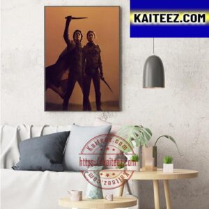 Timothee Chalamet And Zendaya In Dune Part 2 Art Decor Poster Canvas