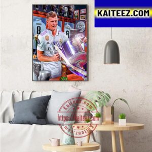 Toni Kroos And Real Madrid Are The 2023 Copa del Rey Champions Art Decor Poster Canvas