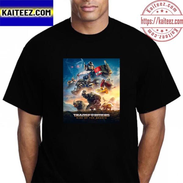 Transformers Rise Of The Beasts 2023 New Poster Vintage T-Shirt