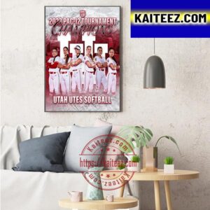 Utah Utes Softball Are 2023 PAC-12 Tournament Champions Art Decor Poster Canvas