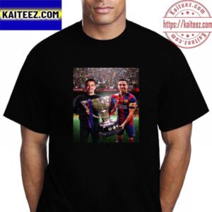 Xavi Brought La Liga Champions Back To Barcelona Vintage T-Shirt