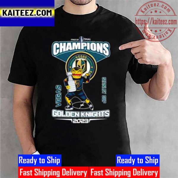 2022-2023 Stanley Cup Champions Are Vegas Golden Knights Vintage T-Shirt
