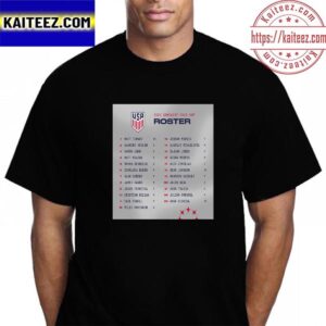 2023 Concacaf Gold Cup Roster Of The USMNT Vintage T-Shirt