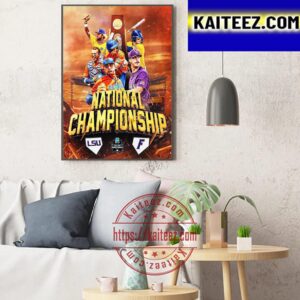 2023 NCAA National Championship LSU Baseball Vs Florida Gators Baseball Art Decor Poster Canvas