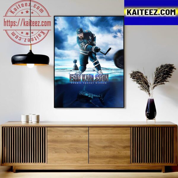 2023 Norris Trophy Winner Is Erik Karlsson Art Decor Poster Canvas