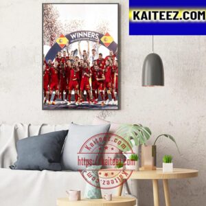 2023 UEFA Nations League Champions Are The Spain For The First Time Art Decor Poster Canvas