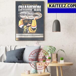 2x Stanley Cup Champion Chandler Stephenson And Vegas Golden Knights Are 2023 Stanley Cup Champions Art Decor Poster Canvas
