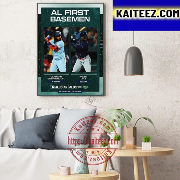 AL First Baseman MLB All Star Ballot 2023 Art Decor Poster Canvas