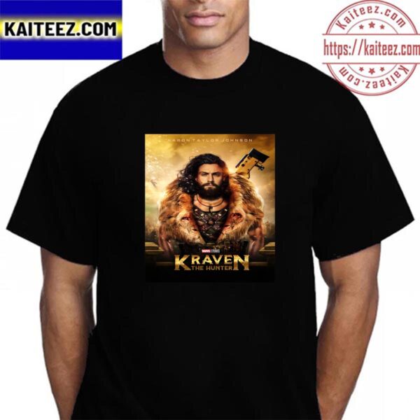 Aaron Taylor Johnson Kraven The Hunter Marvel Studios Vintage T-Shirt