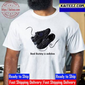 Bad Bunny x Adidas Response CL Triple Black Raffle Vintage T-Shirt