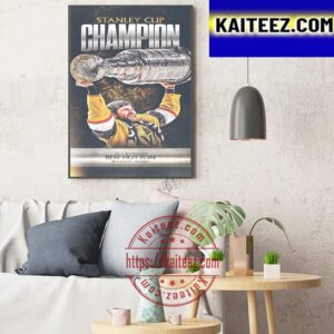 Ben Hutton And Vegas Golden Knights Are 2023 Stanley Cup Champions Art Decor Poster Canvas