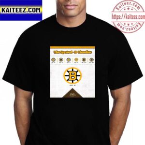 Boston Bruins The History Of The Spoked-B Timeline Vintage T-Shirt