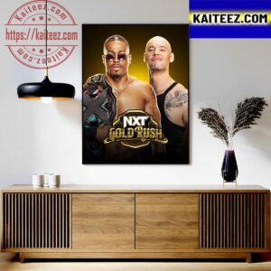 Carmelo Hayes Vs Baron Corbin In NXT Gold Rush Art Decor Poster Canvas