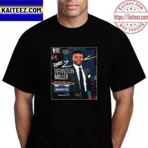 Charlotte Hornets Select Brandon Miller With The 2nd Pick Of The 2023 NBA Draft Vintage T-Shirt