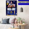 Congrats Nikola Jokic Is The First Player In NBA History To Lead The Playoffs In Total Points Rebounds And Assists Art Decor Poster Canvas