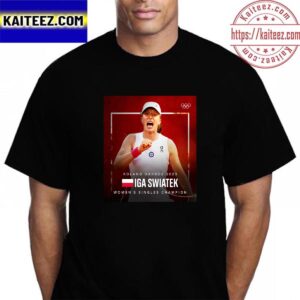 Congratulations Iga Swiatek Is 2023 Roland Garros Champion French Open Title Vintage T-Shirt